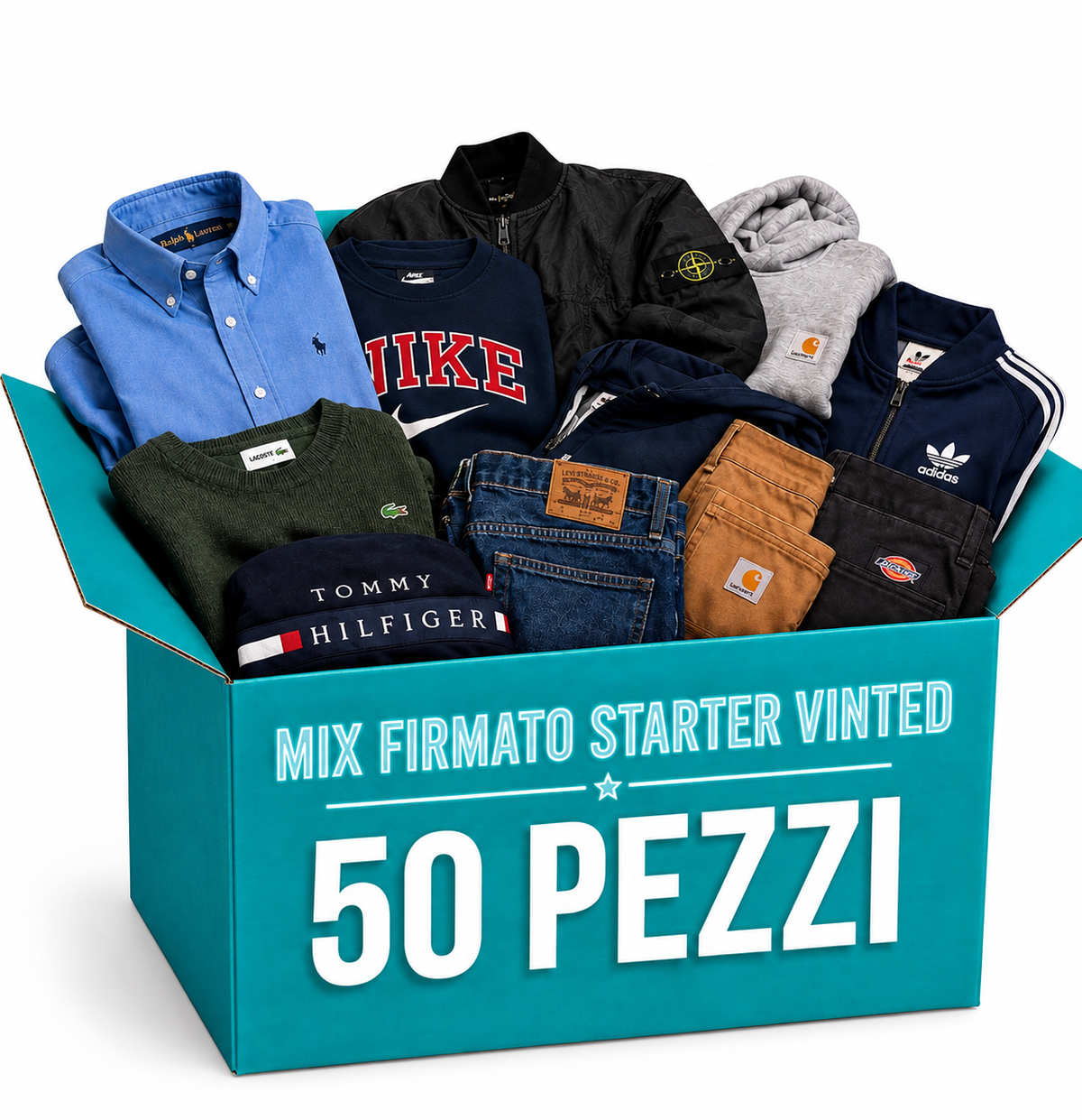 MIX FIRMATO STARTER VINTED 50 PEZZI